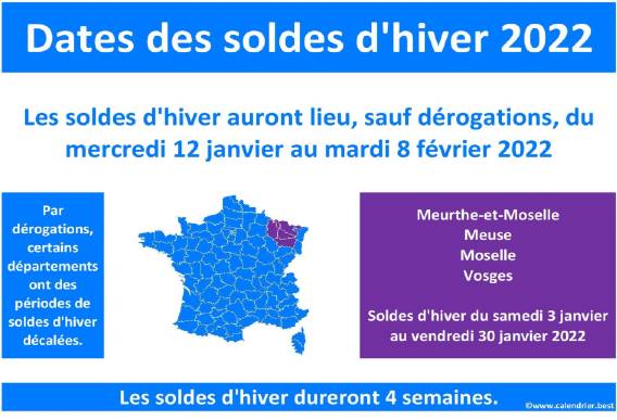 dates soldes hiver 2022